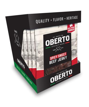 Oberto Specialty Meats Spicy Sweet Beef Jerky, 3.25 Ounce (Pack of 8) Spicy Sweet Beef 3.25 Ounce (Pack of 8)