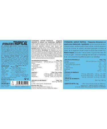 226ERS Hydrazero Drink | Sports Electrolyte Hydration - Tropical Flavor | 14 Units - Optimal Performance & Hydration - Buy Online on GoSupps.com