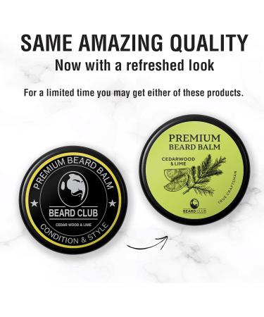Beard Club Cedar Wood and Lime Beard Balm for Men - Moisturizer, Butter, Softener, Conditioner & Wax - Buy Online on GoSupps.com