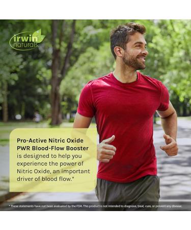 Irwin Naturals Pro-Active Nitric Oxide PWR - 60 Liquid Soft-Gels | Blood-Flow Booster with L-Citrulline Beet Root & Red Spinach - Shop Internationally for Optimal Performance - Buy Online on GoSupps.com