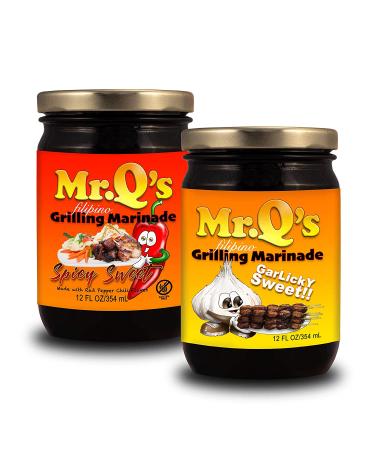 Mr. Q's Filipino Garlicky Sweet Barbecue Marinade 12oz - All Purpose Cooking and Grilling - Buy Online on GoSupps.com