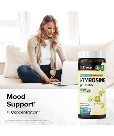 BIO KRAUTER Ginkgo Biloba Tincture 2 Fl. Oz. & L-Tyrosine 90 Gummies - Buy Online on GoSupps.com