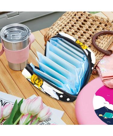 Camomiles Women Napkin Storage Bag - Portable Menstrual Cup & Nursing Pad Holder for Ladies & Teens - Buy Online on GoSupps.com