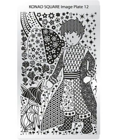 Buy Konad Stamping Stencil XL 12 - Premium Nail Art Tool for Perfect Designs | International Shipping Available - Buy Online on GoSupps.com