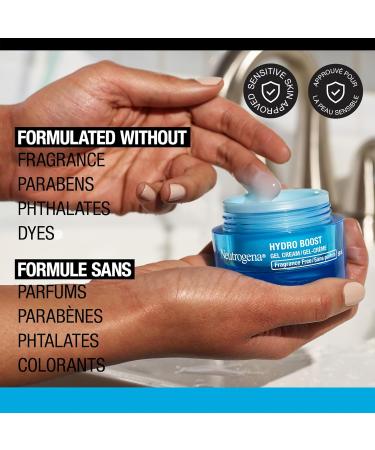 Neutrogena Hydro Boost Fragrance Free Face Moisturizer with Hyaluronic Acid for Dry Skin Gel Cream Moisturizer For a Refreshing Burst of Hydration & Glowing Skin Non-Comedogenic 50ml - Buy Online on GoSupps.com