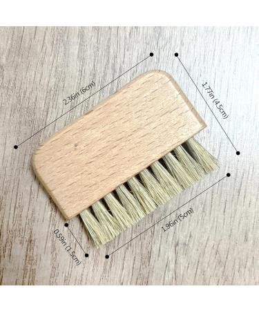 Natural Beech Wood Nail Brush - Non-Slip Hand & Toenail Cleaner | Compact & Durable | Ideal for Home & Travel - Buy Online on GoSupps.com