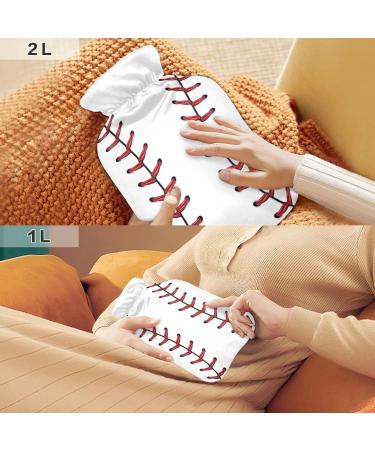 Softball Baseball Hot Water Bottle | 1L Pain Relief & Hand/Foot Warmer for Menstrual Cramps - Buy Online on GoSupps.com