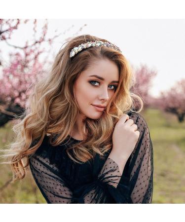 1 Yard Shiny Rhinestone Chain Trim - Bling Crystal Sewing Crafts for Wedding Parties - AB Color - Buy Online on GoSupps.com