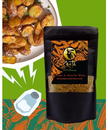  Creta Delicatessen Creta Delicatessen Potato Fries and Spices with Hand-Harvested Fleur de Sel - 250g - Buy Online on GoSupps.com