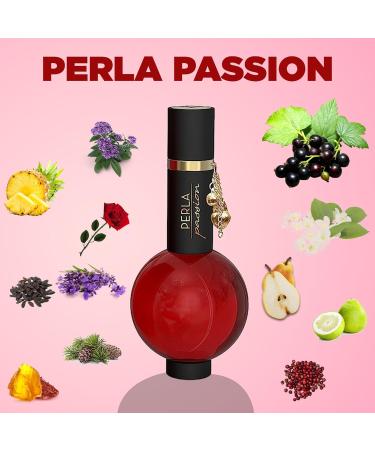 MIRADA Perla Passion Women's Eau de Parfum (EDP) 3.4 FL. Oz (100ml) Women s Perfume with Notes of Pear Grapefruit Currant Pink Pepper Heliotrope Pineapple Rose Jasmine Vanilla Patchouli - Buy Online on GoSupps.com
