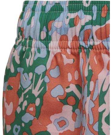 Adidas Girls' Shorts (1/4) G Tr-es AOP - Clear Pink/Blue Dawn/Coral Fusion/Semi Court Green | International Shipping Available - Buy Online on GoSupps.com