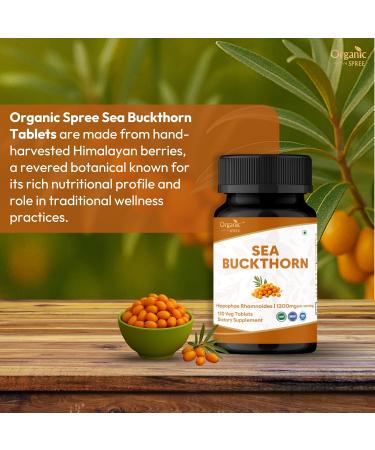 ORGANIC SPREE Neem & Sea Buckthorn Supplement 120 Tablets Each USDA Organic Skin & Immunity Support Azadirachta Indica & Hippophae Rhamnoides Omega 7 Superfruit* - Buy Online on GoSupps.com
