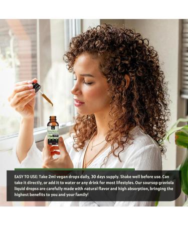(2 Pack) Soursop Graviola Liquid Drops 1800mg 98% Absorption Soursop Bitters Liquid for Cell Support & Regeneration Immune Boost Relax Liver and Sleep Herbal Goodness Gluten Free 1 Fl Oz Natural - Buy Online on GoSupps.com