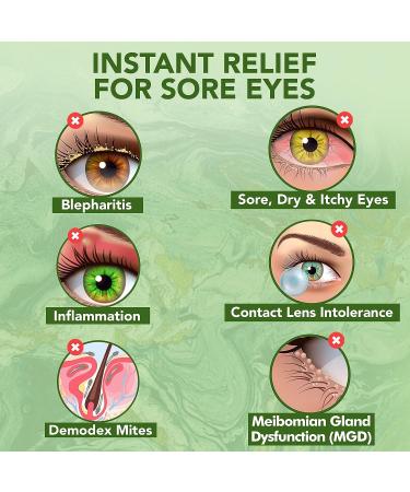 Noveha Tea Tree Oil Eyelid & Lash Wipes with Hyaluronic Acid for Blepharitis, Itchy Eyes & Makeup Removal - 60 Count - Buy Online on GoSupps.com