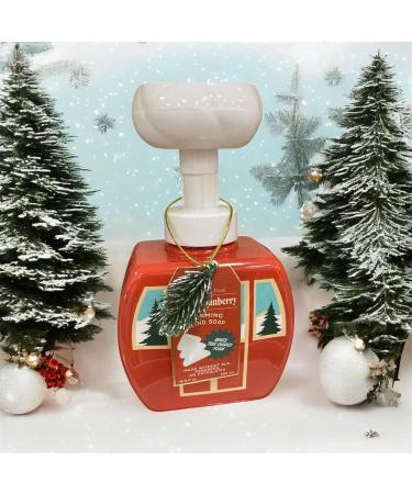 Holiday Foaming Hand Soap Cranberry Scent with Tree Ornament SLS-Free 16.9 fl oz - Buy Online on GoSupps.com
