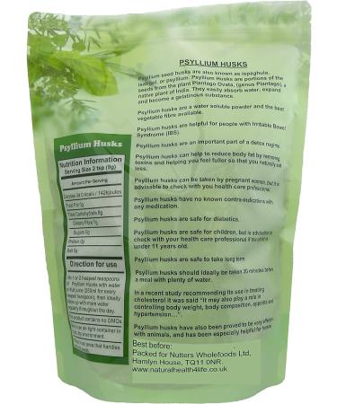 Organic Psyllium Husk Fibre 1kg Resealable Pouch - Natural Health 4 Life - Buy Online on GoSupps.com
