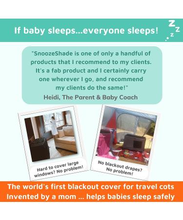 SnoozeShade Pack and Play Blackout Tent - Award-Winning Baby Travel Essential for Toddler Bed - Blocks 94% of Light - Breathable Cover for Safety and Comfort - Buy Online on GoSupps.com
