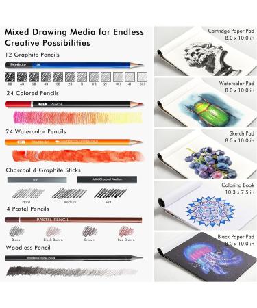 124 PCS Drawing Kit - Professional Drawing Supplies for Artists & Kids - Buy Online on GoSupps.com