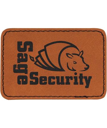Rectangle Leatherette Patch 10 Pack - Glowforge Laser Supplies - Faux Leather Hat Patches - Rawhide 3.5 x 2.5 - Adhesive Backing Included - Buy Online on GoSupps.com