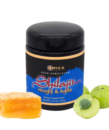 Omica Organics High Himalayan Shilajit Paste with Honey & Amla (12 oz / 350 g)