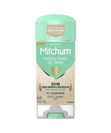 Mitchum Natural Power Gel Cream for Women, Sweet Jasmine, 3.4 oz. Natural 3.4 Ounce (Pack of 1)