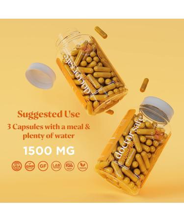 Turmeric Curcumin 1500mg with BioPerine - 120 Vegan Capsules for Joint Support - Gluten Free & Non-GMO with 95% Curcuminoids - High Potency & Absorption - Buy Online on GoSupps.com