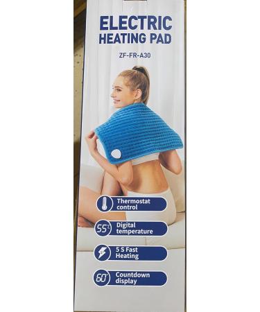 Jobyna Electrical Heating Pillow | Adjustable Physiotherapy Heating Pad with Fast Warming & Auto Shut-Off | 30-70 10-90 Min Timer | 30x60cm Pfauenblau - Buy Online on GoSupps.com