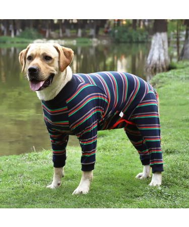Surgical Recovery Suit for Dogs - Breathable Long-Sleeved Pajamas Postoperative Abdominal Wound Protection Alternative to Cone - One-Divider Design (1 Pack) - Buy Online on GoSupps.com