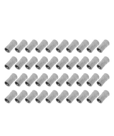 VOCOSTE 40 Pcs Breathable Finger Sleeves Thumb Braces Support Elastic Compression Protectors for Relaxing Pain Arthritis Trigger Finger Gray