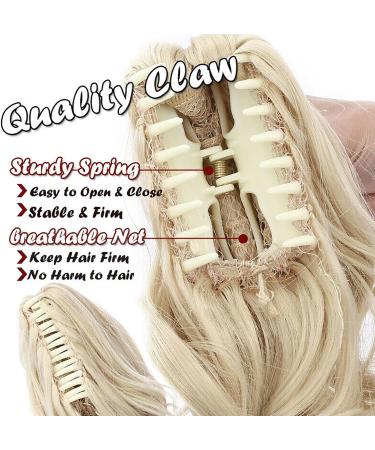 S-noilite Clip-in Ponytail Extension Synthetic Curly Wavy Hairpiece 26 Inch - Dark Brown & Coffee Brown - Buy Online on GoSupps.com