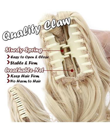 S-Noilite Voluminous Hair Extension - Smooth Ponytail Braid Hair Piece (66cm) - Golden Mix & Bleach Blonde - Shop Now for International Shipping! - Buy Online on GoSupps.com