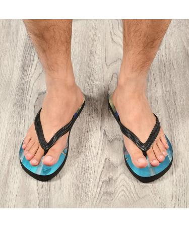 Mnsruu Multicolored Flip-Flops - Dolphin & Mermaid Design | XL for Men & Women | Perfect for Home Hotel Spa & Travel - Buy Online on GoSupps.com