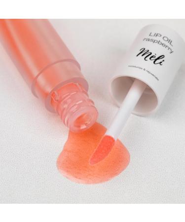 M LI Organic Lip Oil with Hyaluronic Acid | Non-Sticky Natural Lip Gloss for Moisturizing & Revitalizing | Clear Raspberry Flavor - Buy Online on GoSupps.com