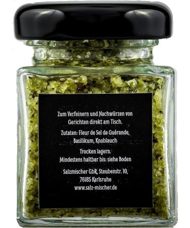  Salzmischer Salt Mix / Spice Mix 75g in a glass basil salt (mixture of Gu rande flower and basil) - Buy Online on GoSupps.com