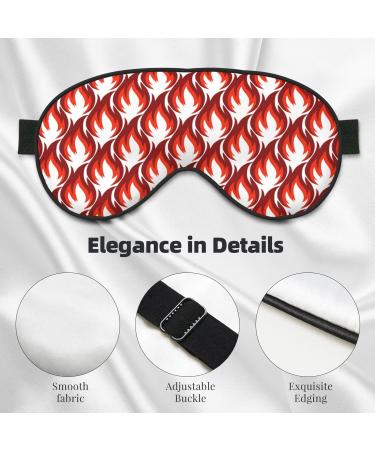 Fire Symbols Sleep Mask - Double-Sided Adjustable Eye Mask for Perfect Shading & Reduced Eye Edema | Soft Comfort for International Shipping - Buy Online on GoSupps.com