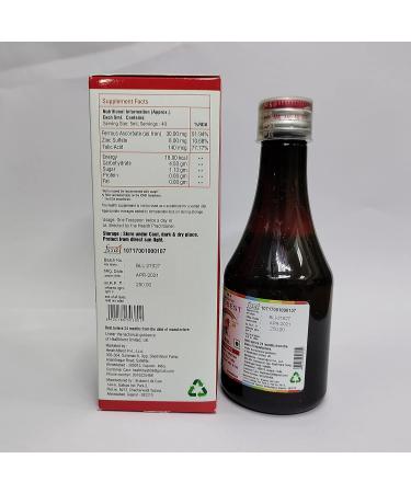 HealthBest Kidbest Iron Syrup with Zinc and Folic Acid - 200 ML - Buy Online on GoSupps.com
