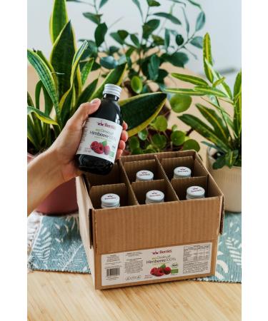 Buy Organic Raspberry Juice 6 Pack (6x250ml) - Pure Cold-Pressed Vegan No Sugar No Preservatives - Berriespolska  - Buy Online on GoSupps.com