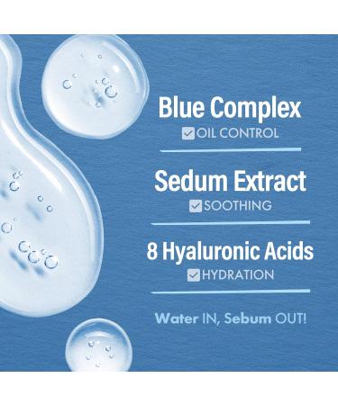 DASHU Boy Blue Sedum Water Serum | Hydrating Face Moisturizer with 8 Hyaluronic Acids | Men's Grooming Essentials - 2.19 fl oz - Buy Online on GoSupps.com