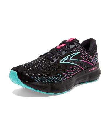 Brooks Women's Glycerin 20 Neutral Running Shoe 7.5 Black/Blue Light/Pink