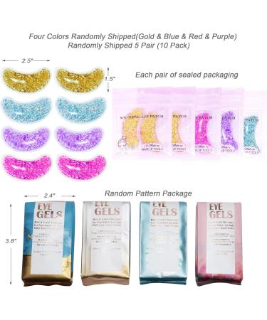 10 Pack Reusable Under Eye Patches for Puffy Eyes | Cooling Gel Eye Masks for Hot Cold Therapy - Buy Online on GoSupps.com