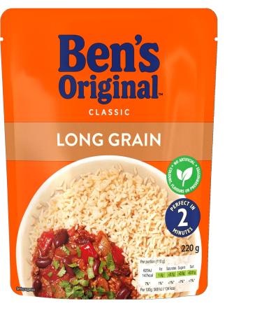 Ben's Original Long Grain Microwave Rice Bulk Multipack 6 x 220 g pouches (Pack of 2) - Buy Online on GoSupps.com