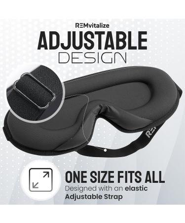 Buy Zero Pressure 3D Contoured Sleep Eye Mask - Light Blocking Memory Foam Eye Cover for Side & Back Sleepers - Comfort for Men & Women - Buy Online on GoSupps.com