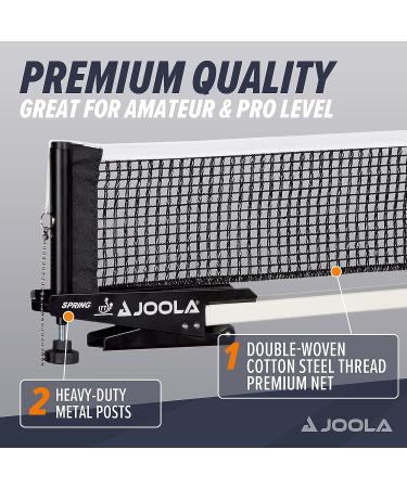 JOOLA Spring Professional Table Tennis Net & Post Set - ITTF Approved - 72 Regulation Ping Pong Net - Buy Online on GoSupps.com