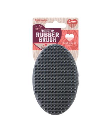 Rosewood Soft Protection Rubber Brush for Cats & Dogs One Size Purple