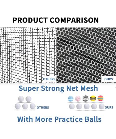 Horyliin 10x7ft Golf Practice Net with Target and Carry Bag - Green Golf Training Aid for Backyard Driving and Chipping - Buy Online on GoSupps.com