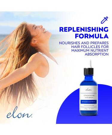 Elon Thinning Hair System - Concentrated Hair Growth Serum DHT Blocker for All Hair Types (2 Fl Oz - Buy Online on GoSupps.com