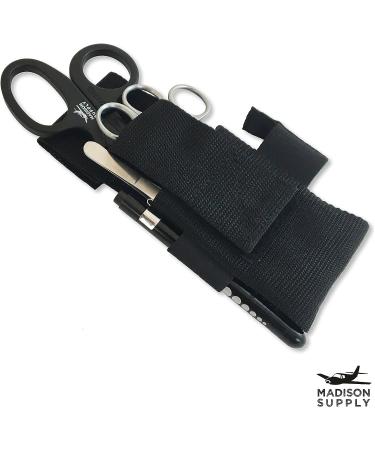 Madison Supply EMT First Responder Medical Tool Kit - Premium First Aid Gear with Adjustable Nylon Belt Pouch - Buy Online on GoSupps.com