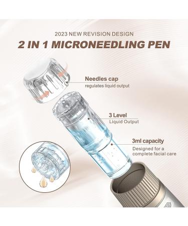 Dr Pen Hydra Pen H3 Microneedling Pen with 6 Cartridges - Professional Serum Applicator & Electric Dermapen for Micro Needling - 12Pin & Nano Cartridges Included - Buy Online on GoSupps.com