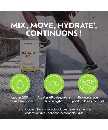 foodspring - Endurance Drink Electrolyte Powder 400g Lemon Blend - Hydration Powder for Sport Endurance & Energy - Buy Online on GoSupps.com