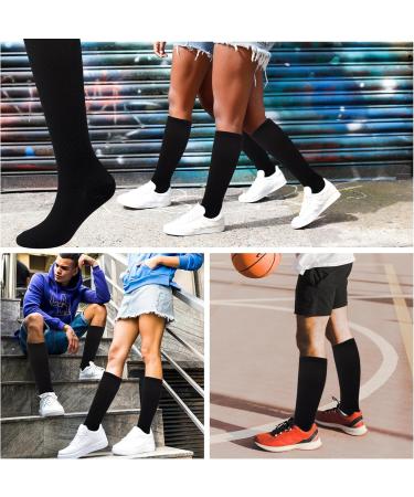 Buy Vegcoo 4 Couple Compression Stockings - Men's & Women's Thrombosis Socks for Sports Cycling | Black L/XL - Best International Shipping - Buy Online on GoSupps.com